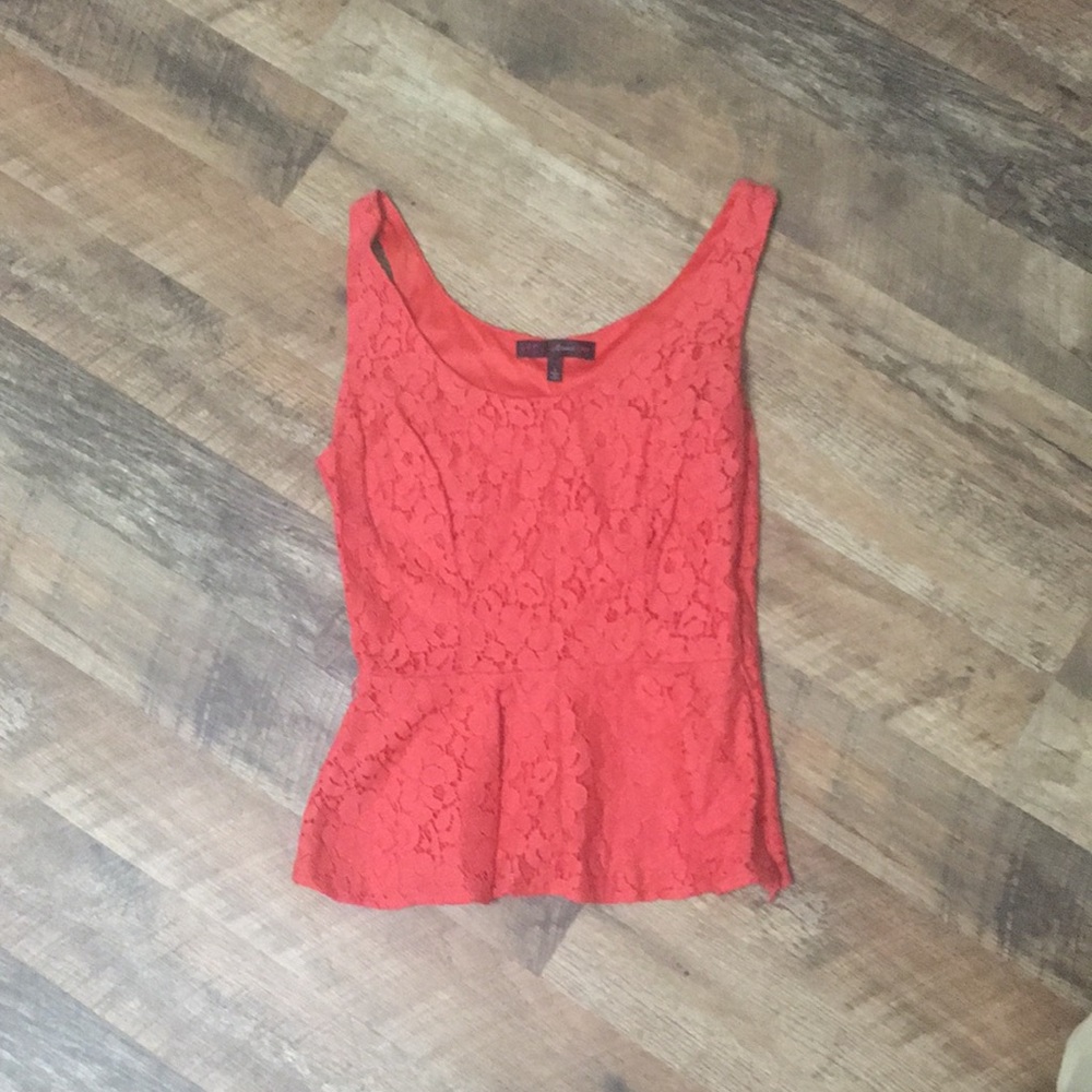 HeartSoul Coral Peplum Top